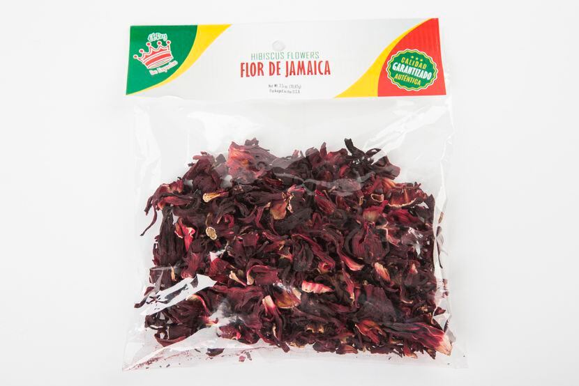 Dried hibiscus flowers are also known as flor de Jamaica.