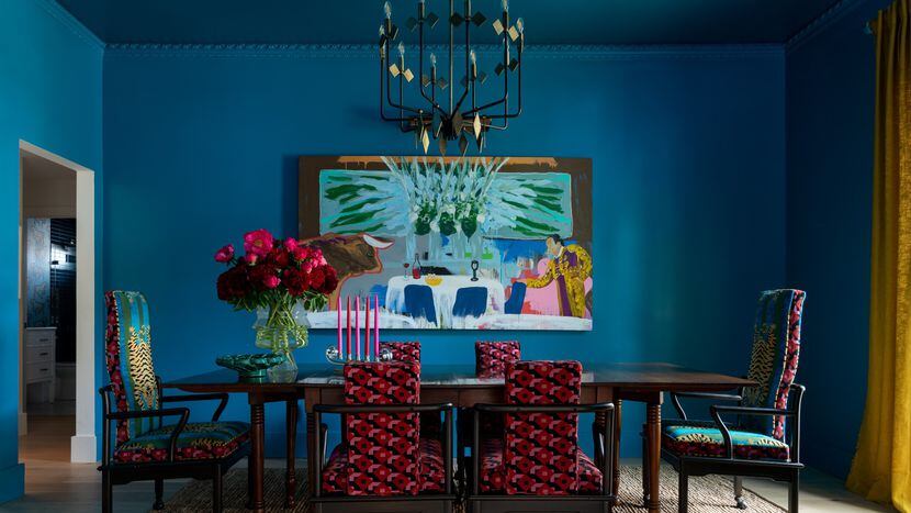 Designer Kim Armstrong says it didn't take long to settle on the turquoise tone of the walls...