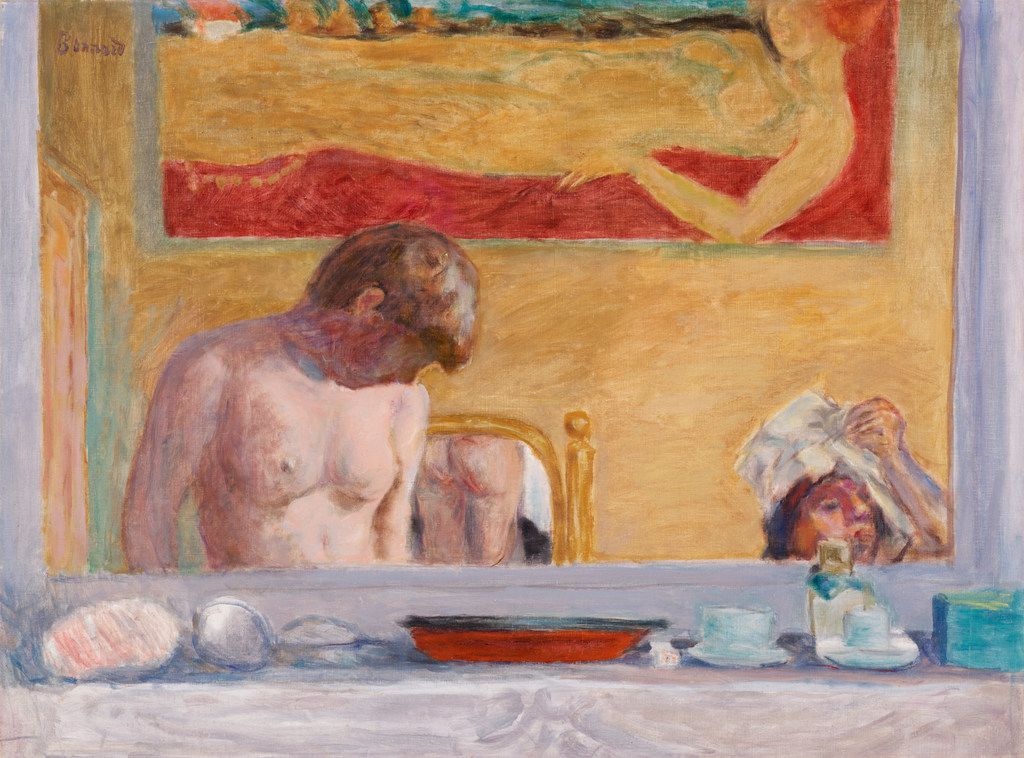 Pierre Bonnard, French, 1867 to 1947, Young Woman at Her Toilette, 1916