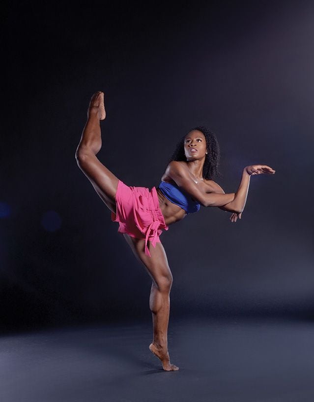 Dallas Black Dance Theatre dancer Hana Delong performing