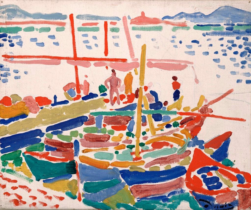 Andr  Derain, French, 1880-1954, Fishing Boats at L Estaque, 1906. Dallas Museum of Art, the...