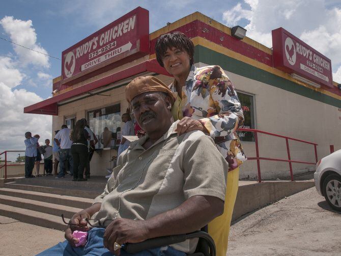 When Rudolph Edwards and wife Linda Shaw Edwards opened Rudy's Chicken on South Lancaster...
