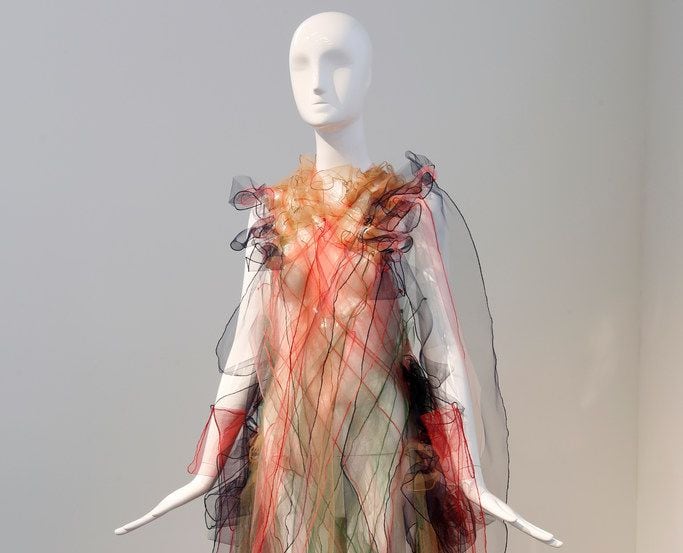 A fashion show with no clothing: Artist’s works look like dresses, but ...