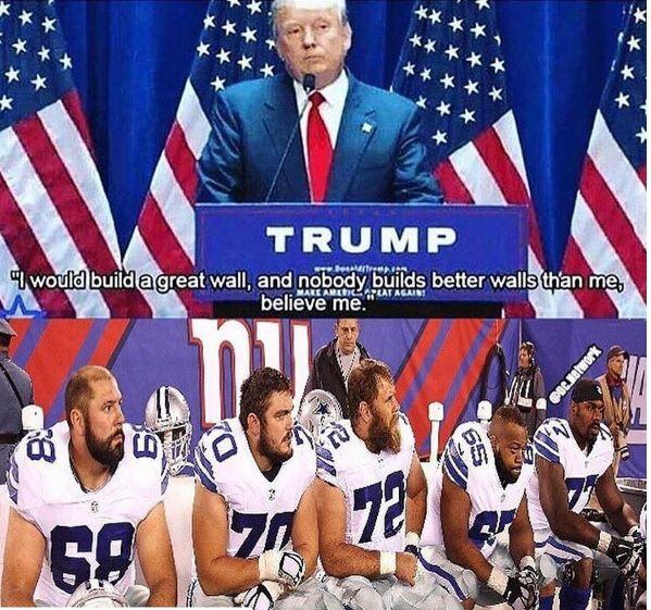 15 funny memes to get you ready for Cowboys-Eagles, including Trump walls and Walking Dead