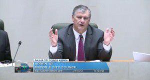  Dallas Mayor Mike Rawlings delivered a long speech Feb. 10 explaining his reason for...