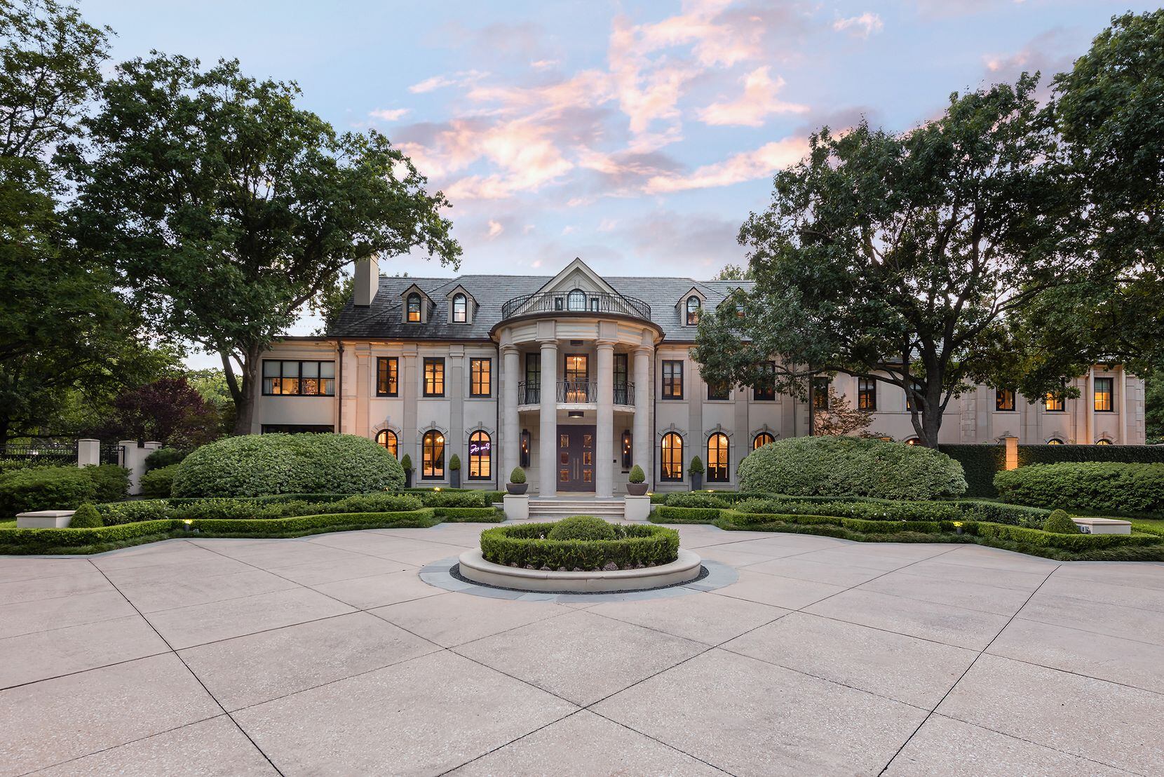 The nearly 2-acre estate at 6601 Hunters Glen Road, in the Volk Estates neighborhood, was renovated throughout.