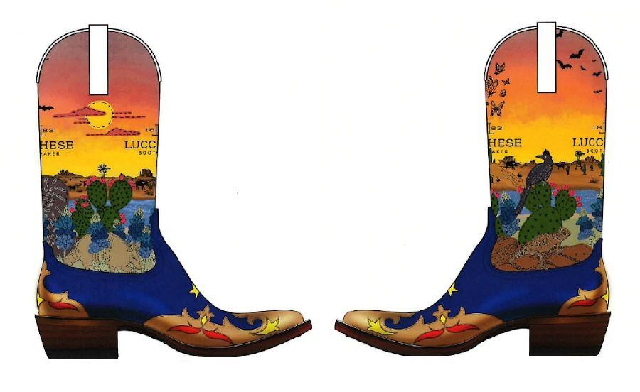 Jessica Bonilla of Irving won the boot design contest for the 2023 State Fair of Texas. Her...