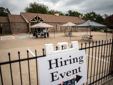 Hiring slowed in January with Texas adding half as many jobs as the month before. February is expected to produce weak numbers, too, because of a brutal winter storm that shut down much of the state.