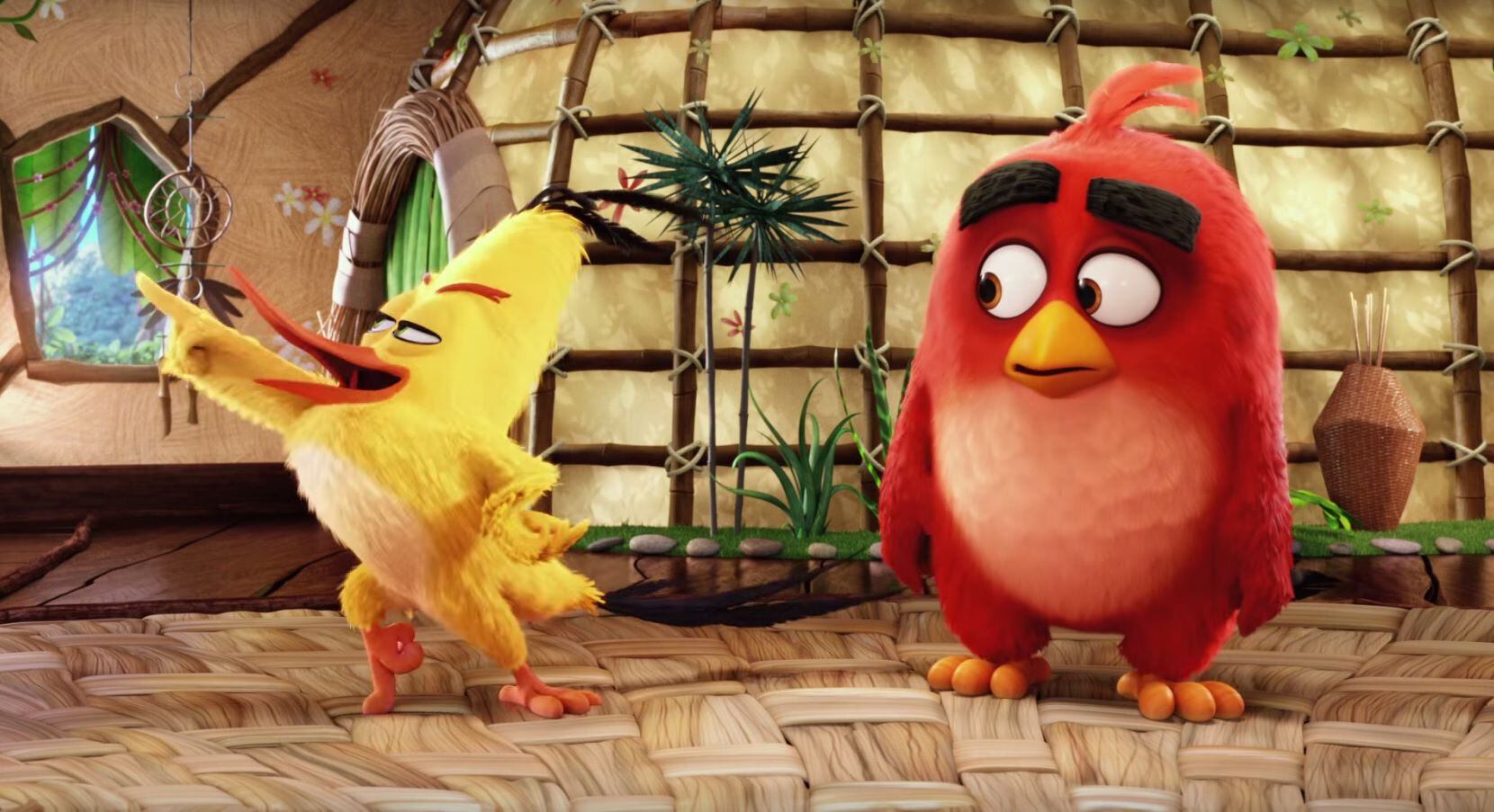 The first 'Angry Birds' movie trailer is colorful, not very angry