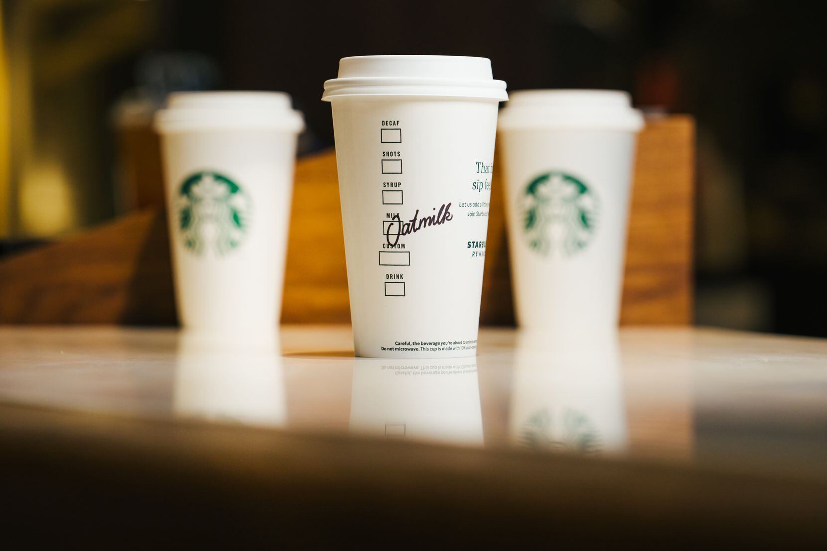 Starbucks Oatmilk photographed on Wednesday, December 11, 2019.  (Joshua Trujillo, Starbucks)