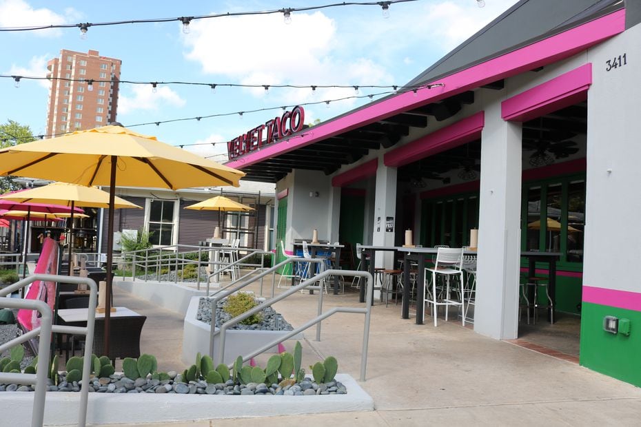 Every Velvet Taco looks different. Here's the one on McKinney Avenue in Uptown Dallas, which opened in 2018.