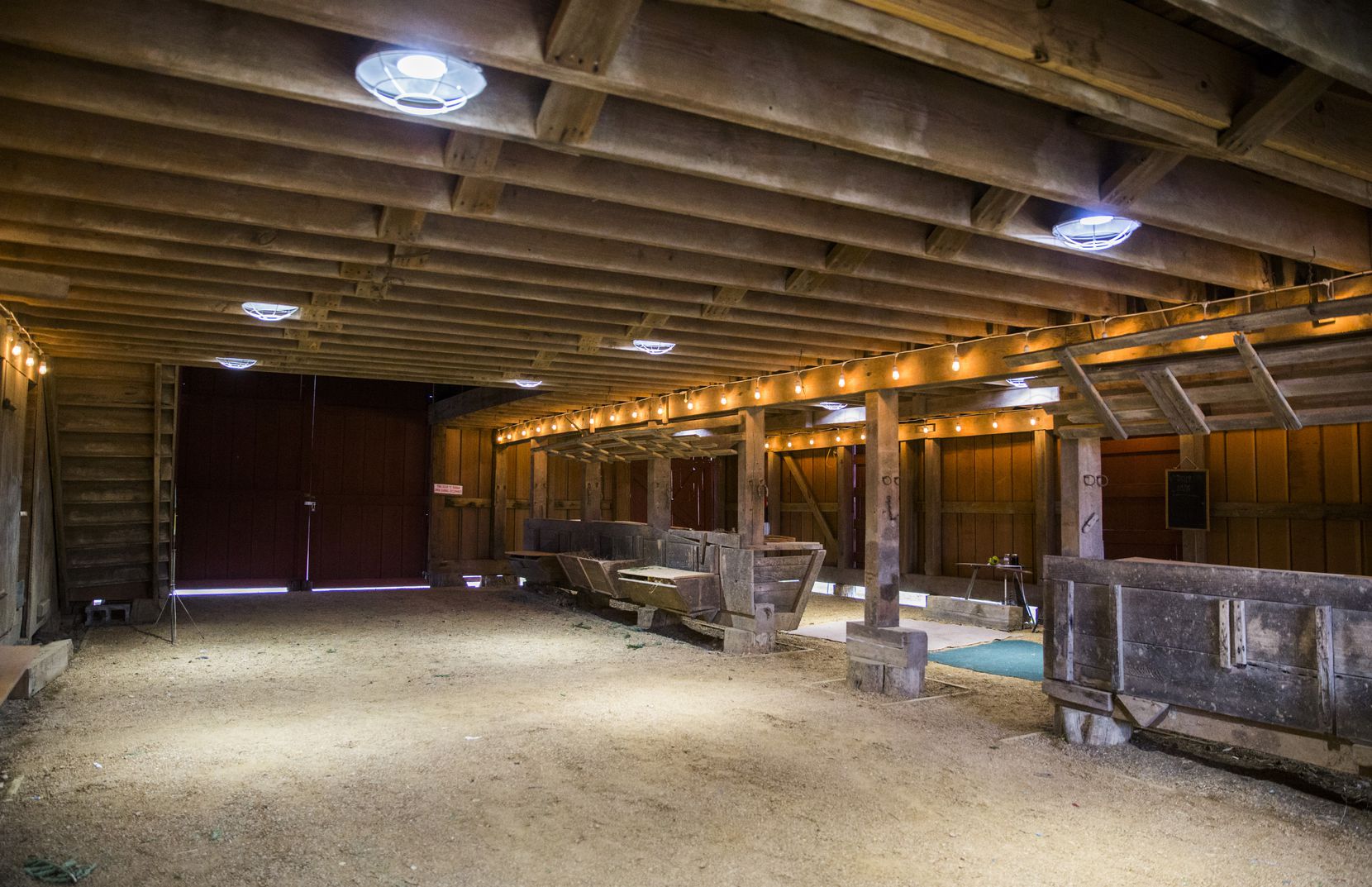 Among the buildings at the Opal Lawrence Historical Park that have already been restored is this 1886 barn. 