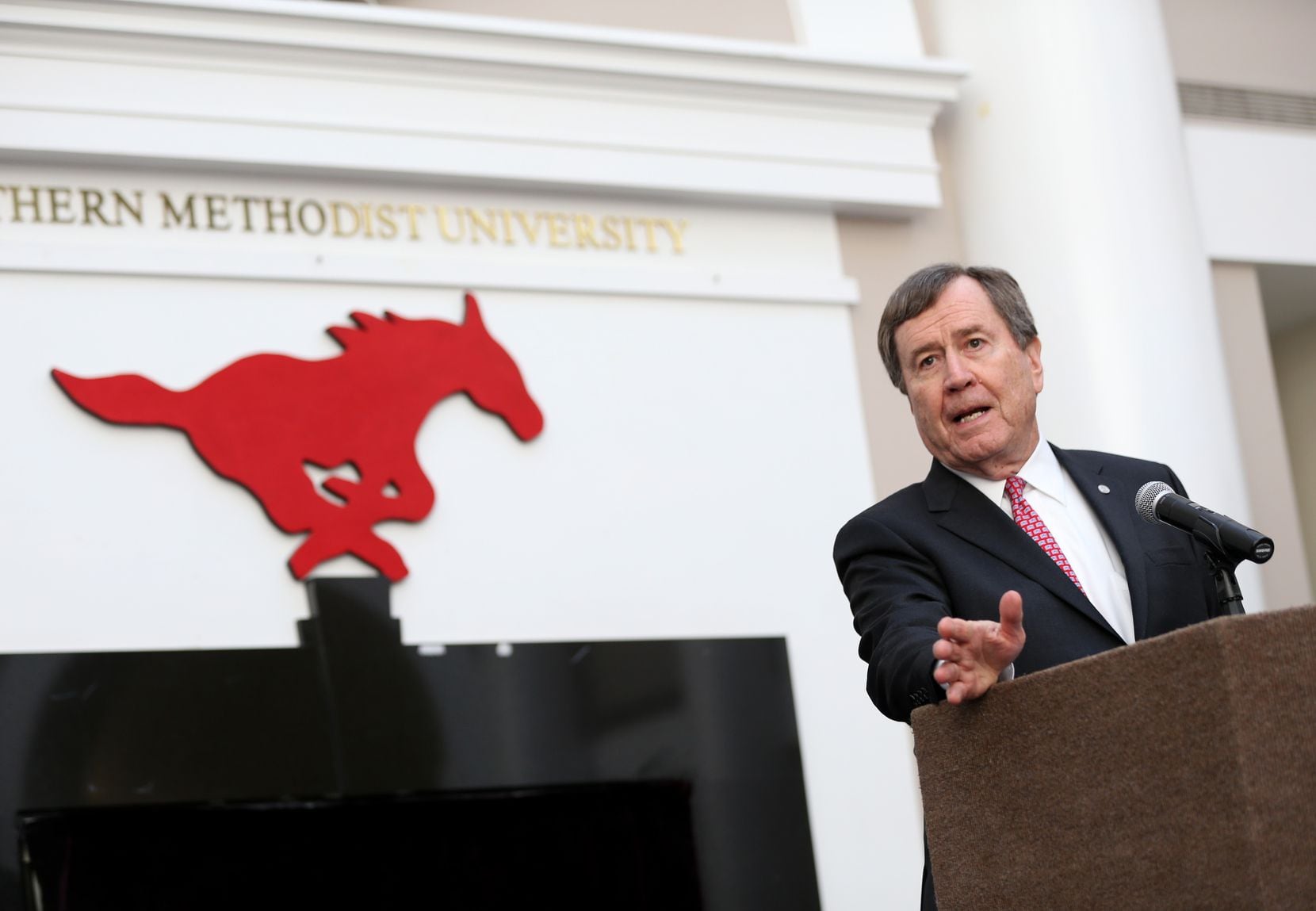 SMU president R. Gerald Turner said the university's actions to assert its independence were caused by what is believed to be a looming split in the church over LGBTQ rights.