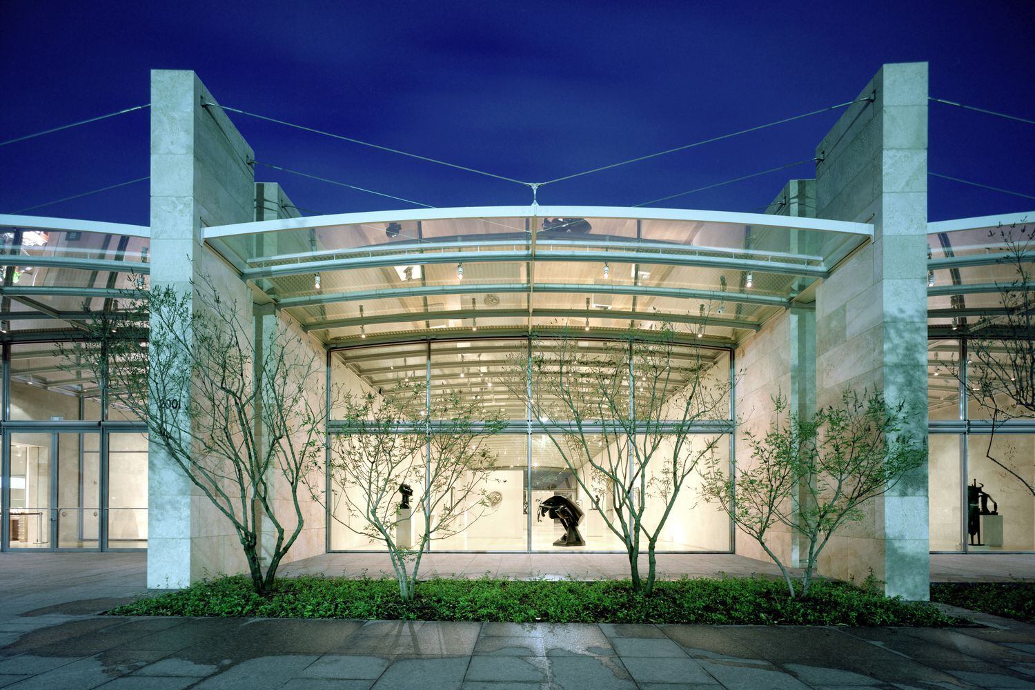 Nasher Sculpture Center seen from Flora Street.