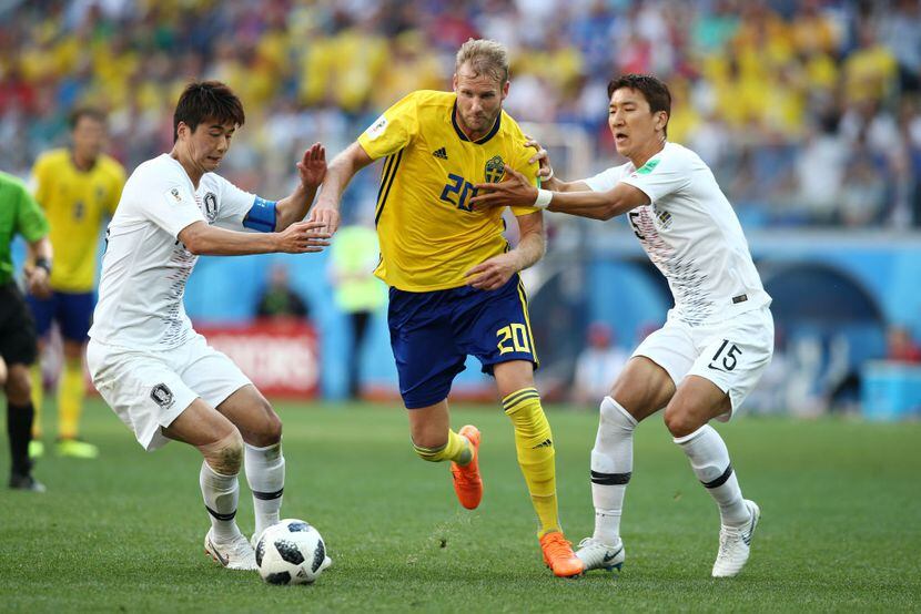 Suecia y Surcorea jugaron el lunes. Foto Getty