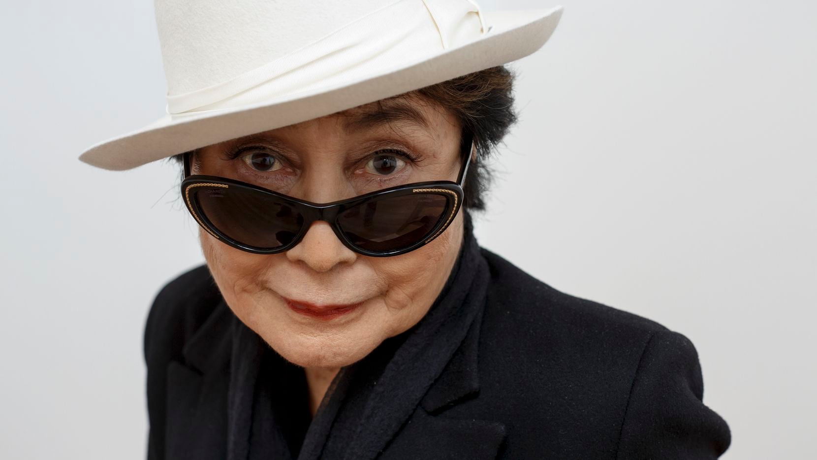 Yoko Ono was at the Museum of Modern Art for the installation of "Yoko Ono: One Woman Show,...