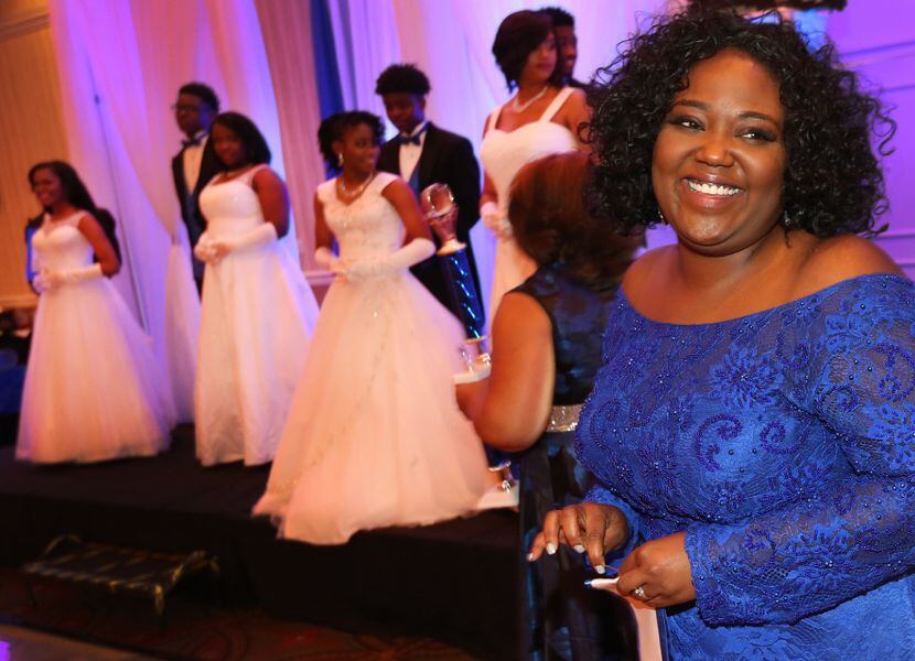 Sorority sisters of Zeta Phi Beta hold the Miss Blue Revue scholarship gala at the...