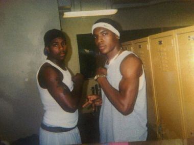 Lee Merritt (right) in high school. As a child in south central Los Angeles, he  learned of...
