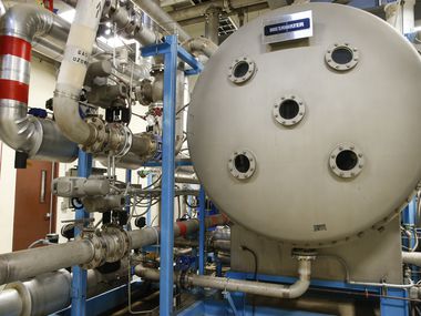 An ozone creating generator at the North Texas Municipal Water District complex in Wylie. (Ryan Michalesko/The Dallas Morning News)