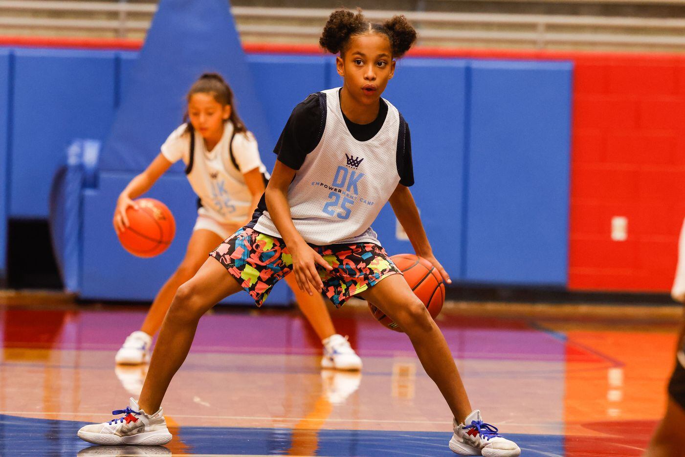Trinity Boyd, 10, participates at the EmPOWERment camp with former Duncanville state...