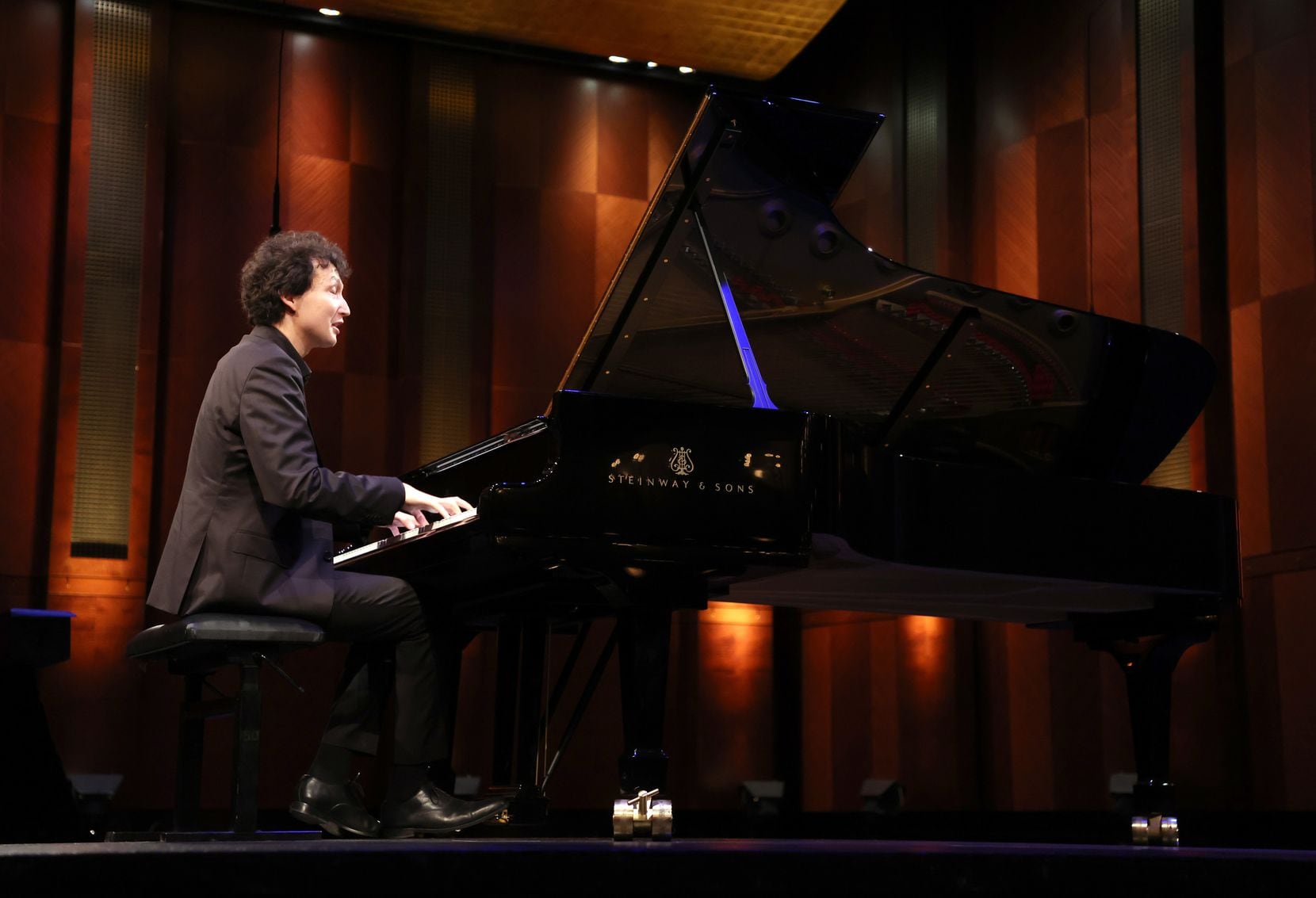Pianist Marcel Tadokoro performs in the semifinal round of the 2022 Van Cliburn...