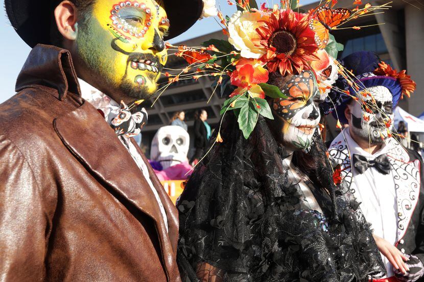 The Día de los Muertos Parade and Festival in downtown Dallas, TX, on Oct. 26, 2019. (Jason...