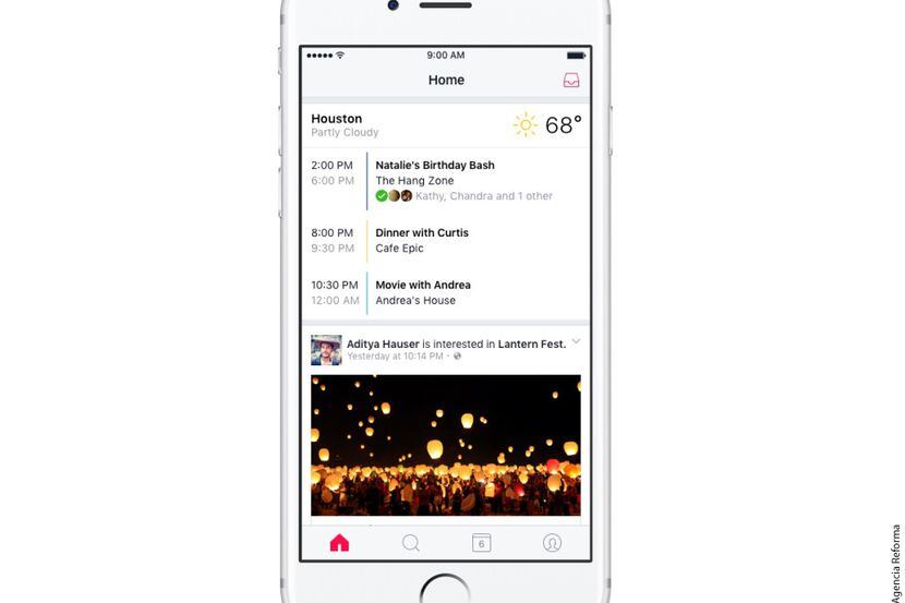 La aplicación mostrará a los usuarios los eventos en los que están interesados sus...
