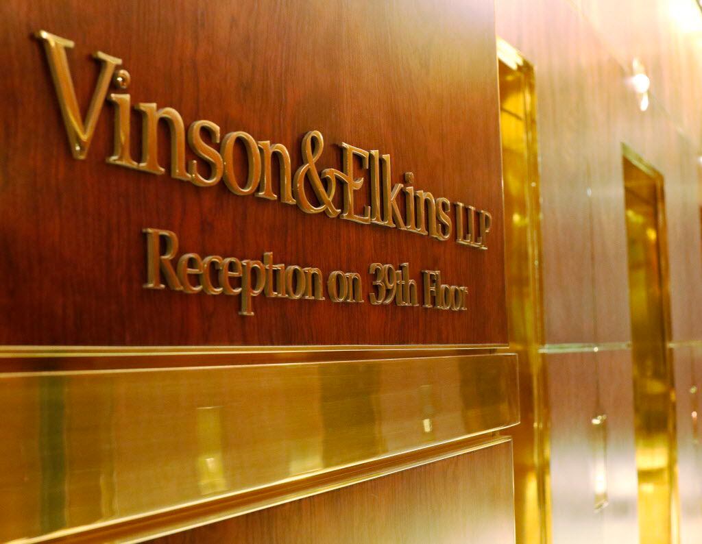 Vinson & Elkins, LLP, located at 2001 Ross Ave in Dallas. Photo taken on Friday, May 27,...