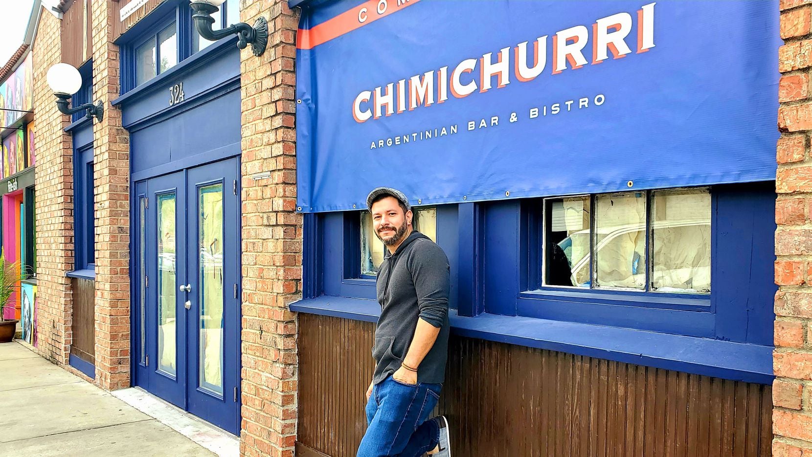 Bar manager James Slater at Chimichurri, which opened last fall in the Bishop Arts District