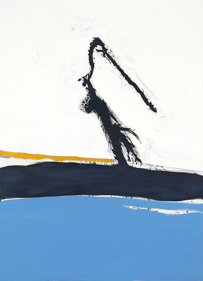 Robert Motherwell's 1962 work "Caprice No. 3" is featured in the Fort Worth exhibition that...