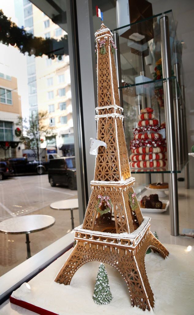 Check out this edible Eiffel Tower at a bakery in Uptown Dallas