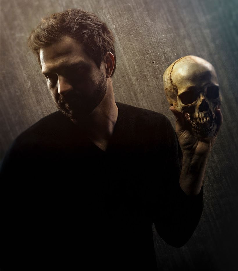 Seth Magill stars as Hamlet in 'Hamlet,' presented by Shakespeare Dallas at Moody...