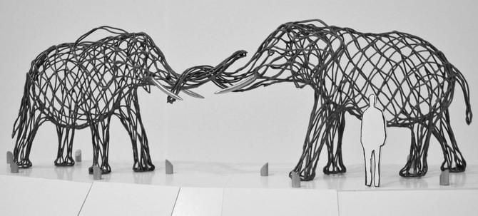 Esta es una miniatura de la nueva escultura que comisionó el Zoológico de Dallas. (Zoológico...