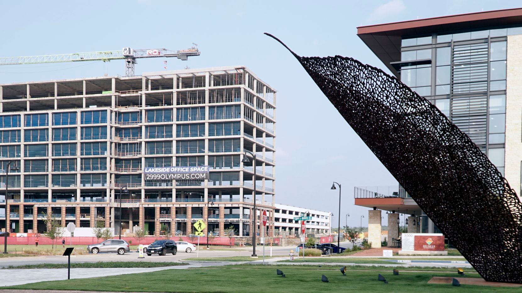 Developer Billingsley Co. is building a 10-story office tower in its Cypress Waters develpment and has recently filed building permits for two more office buildings in the project near LBJ Freeway and Belt Line Road. (Lawrence Jenkins/Special Contributor)