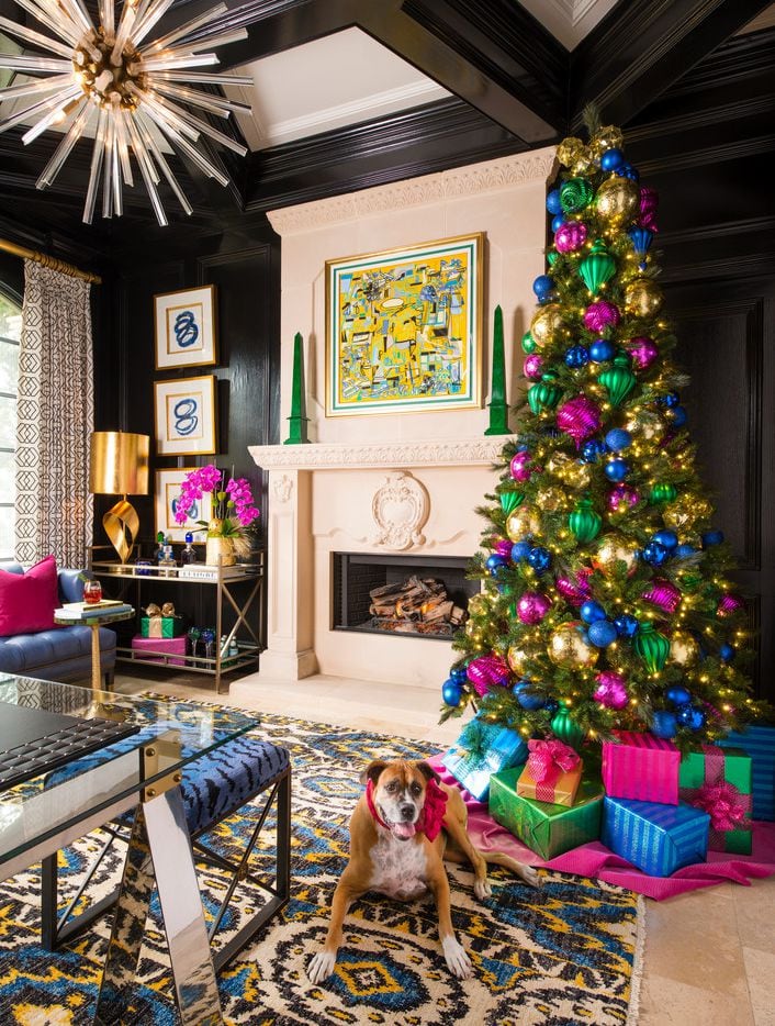 Designer Shay Geyer doesn't shy away from bright colors for the holidays and neither does...