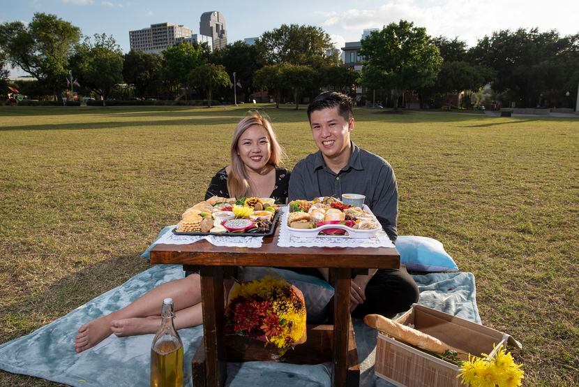 Chả Cutie co-owners Violet Huynh, 23, of Garland, and Gavin Seto, 26, of Richardson, with...