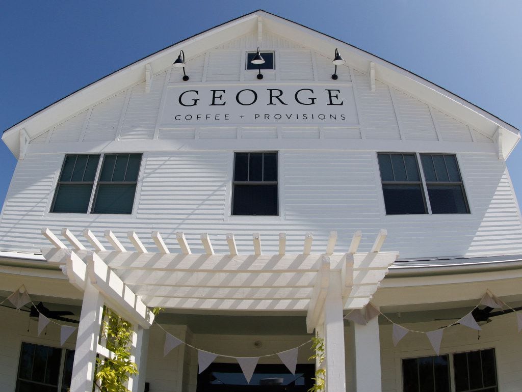 Exterior of the new GEORGE | Coffee + Provisions located at 462 Houston St. in Coppell,...