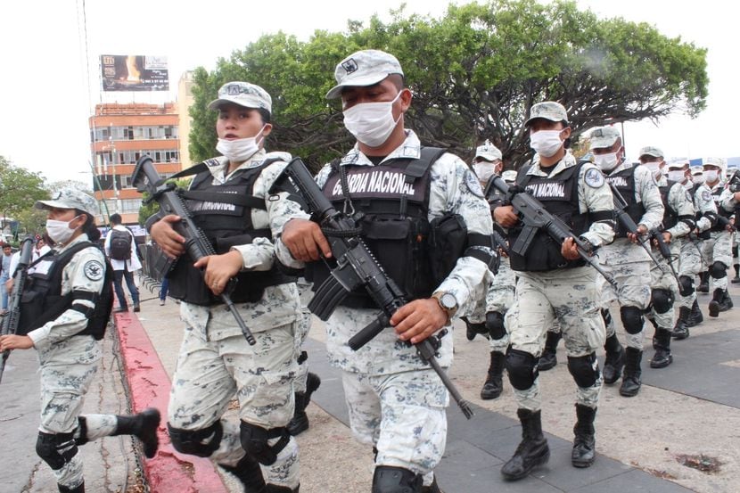Elementos de la Guardia Nacional fueron enviados a Tuxtla Gutiérrez, Chiapas, para vigilar...