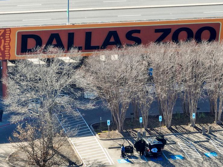 Aerial view of the Dallas Zoo on Thursday, Jan. 26, 2023, in Dallas.