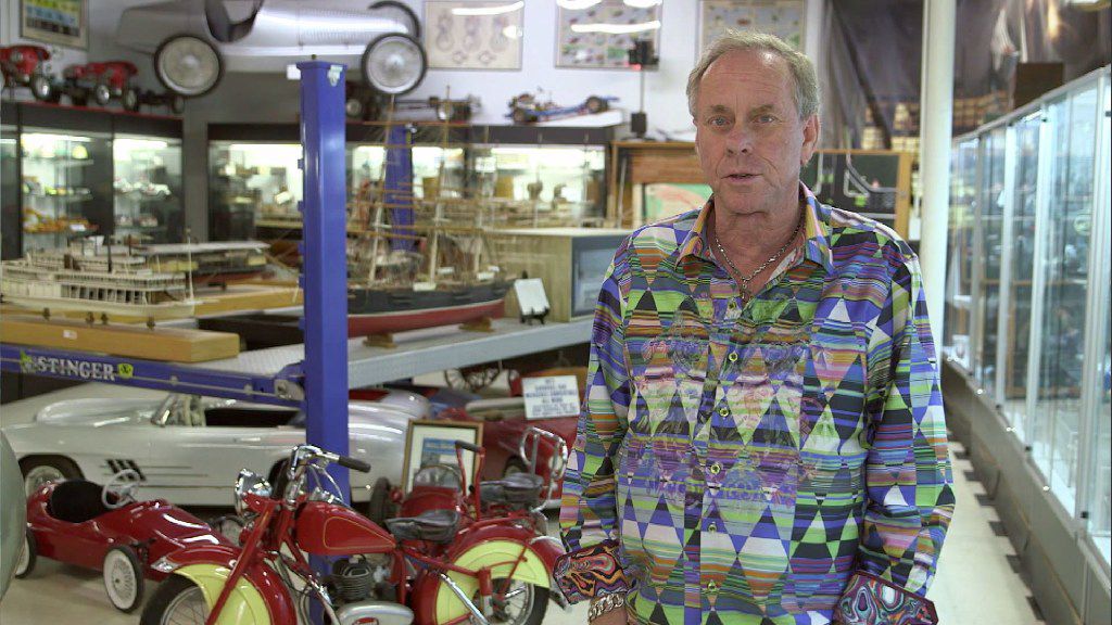 Dallas-based businessman and millionaire Ron Sturgeon talks about his collectibles on "Blue...
