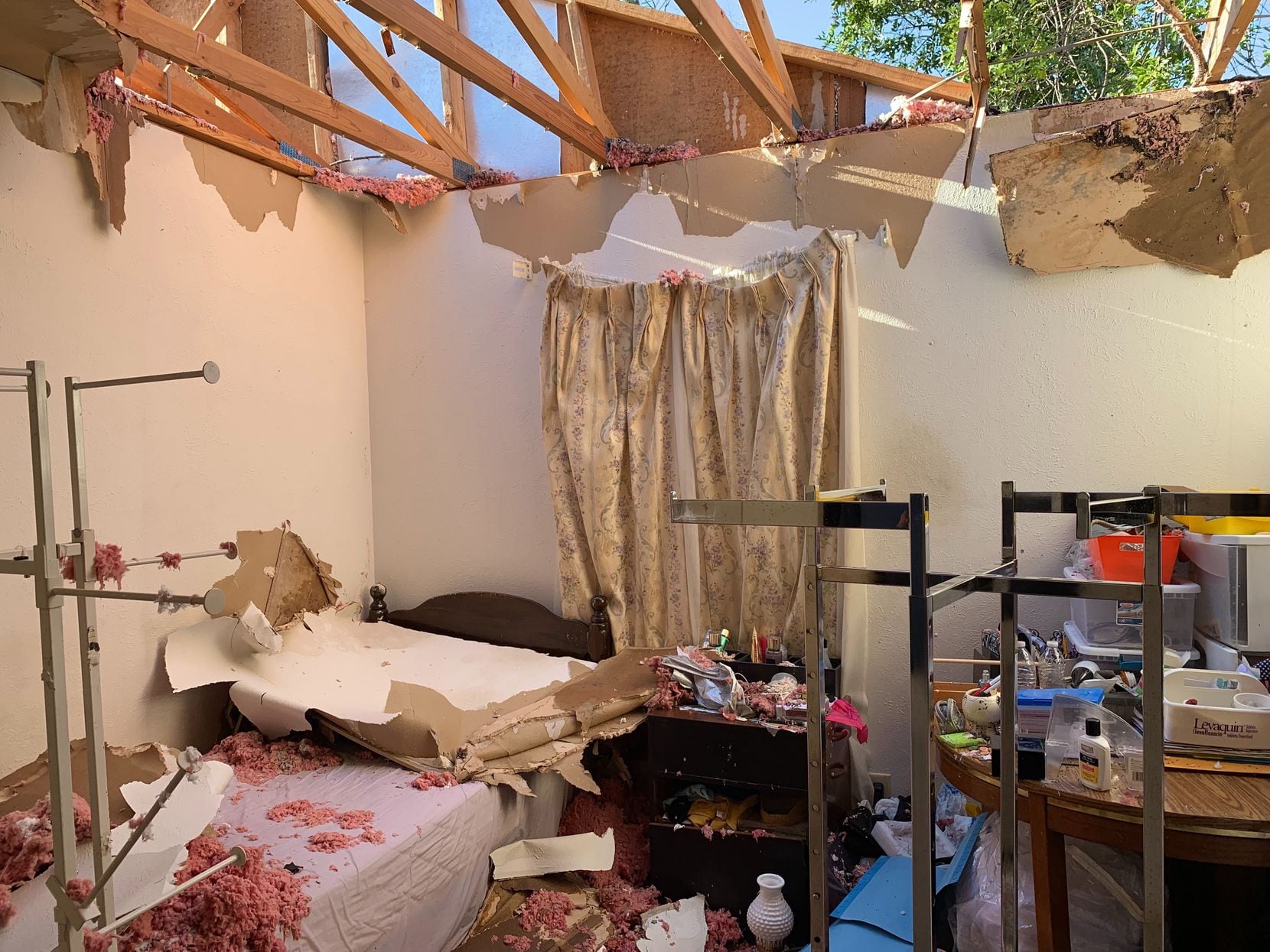 A tornado destroyed the Richardson home of Gizaw Gedlu, 71, where he lives with his sister...