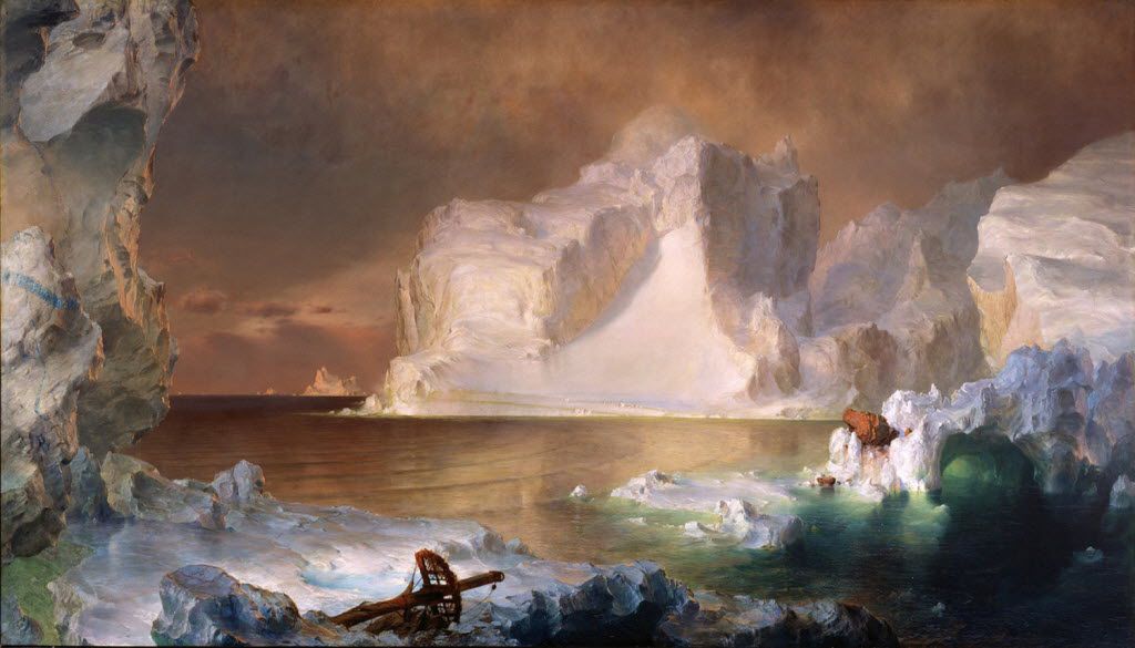  The Icebergs,  by Frederic Edwin Church, at the Dallas Museum of Art.