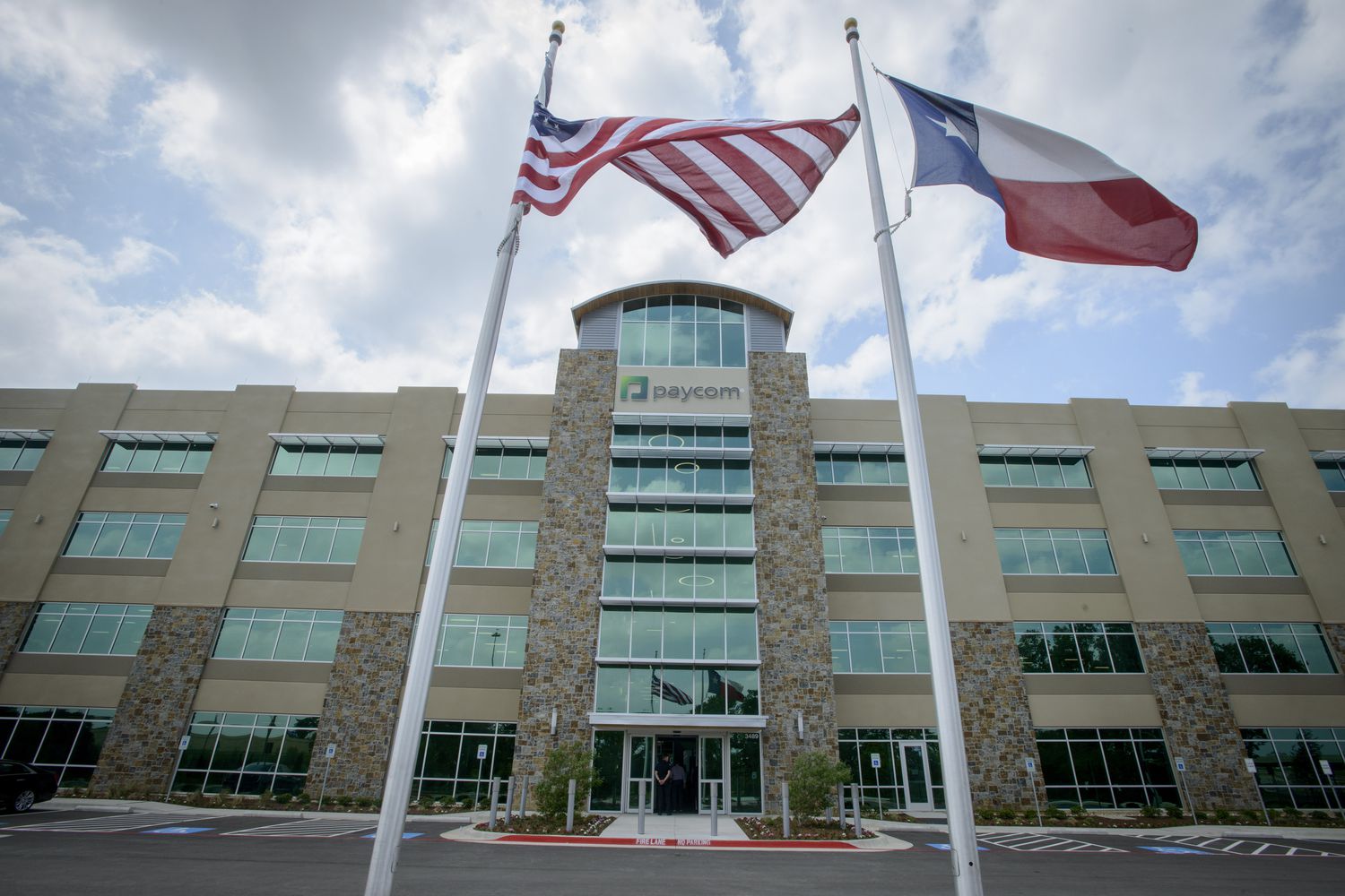 Paycom opened its first Grapevine office building in 2022. (Robert W. Hart/Special Contributor)