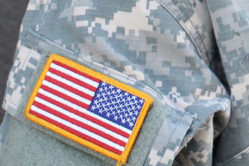 La bandera de Estados Unidos en el uniforme de un soldado estadounidense, iSTOCK.
