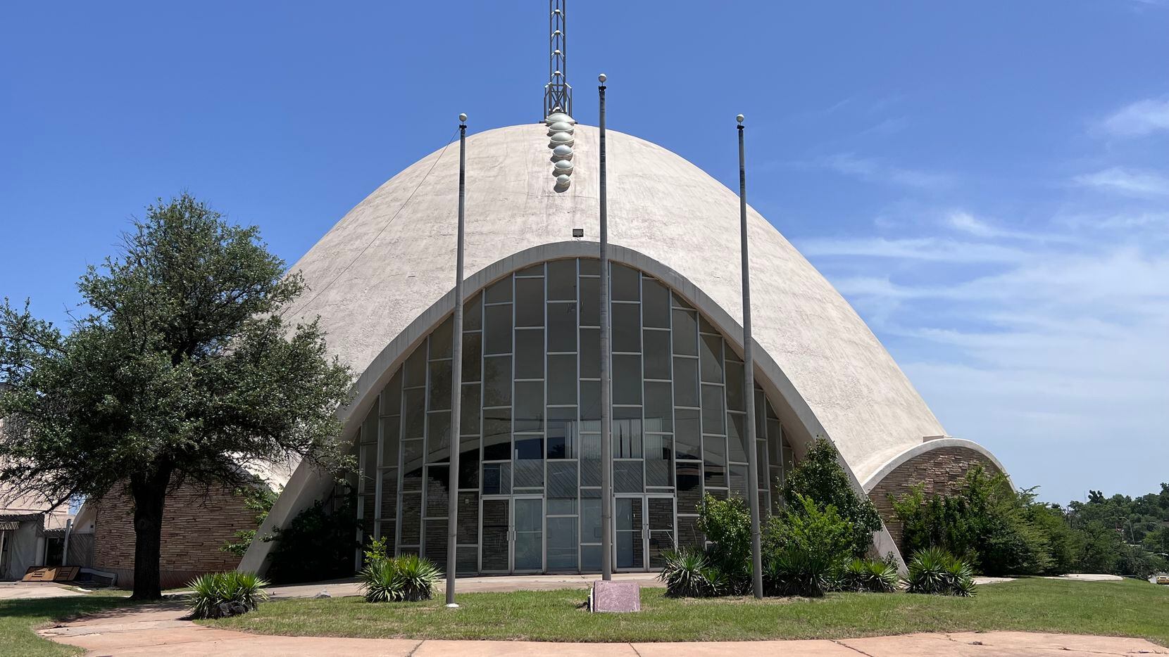 The 1956 First Christian Church of Oklahoma City, better known as the "egg dome," designed...