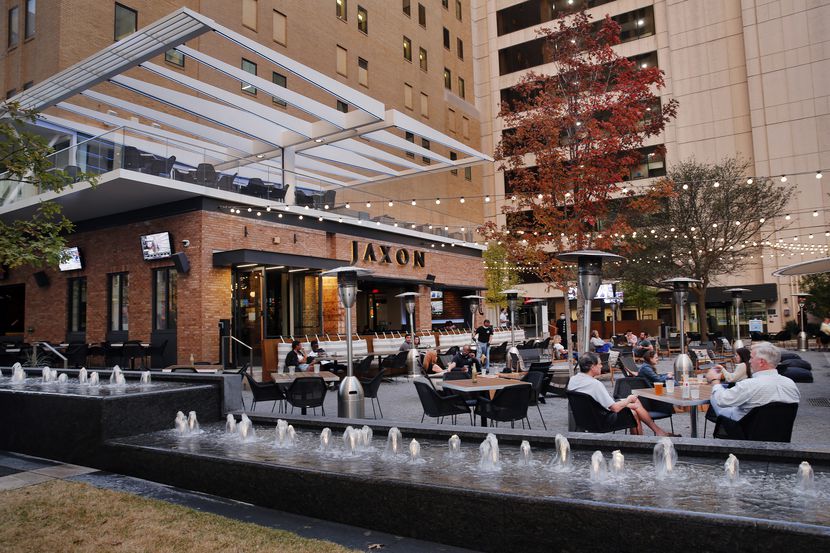 Jaxon Texas Kitchen and Beer Garden in the AT&T Discovery District in downtown Dallas,...