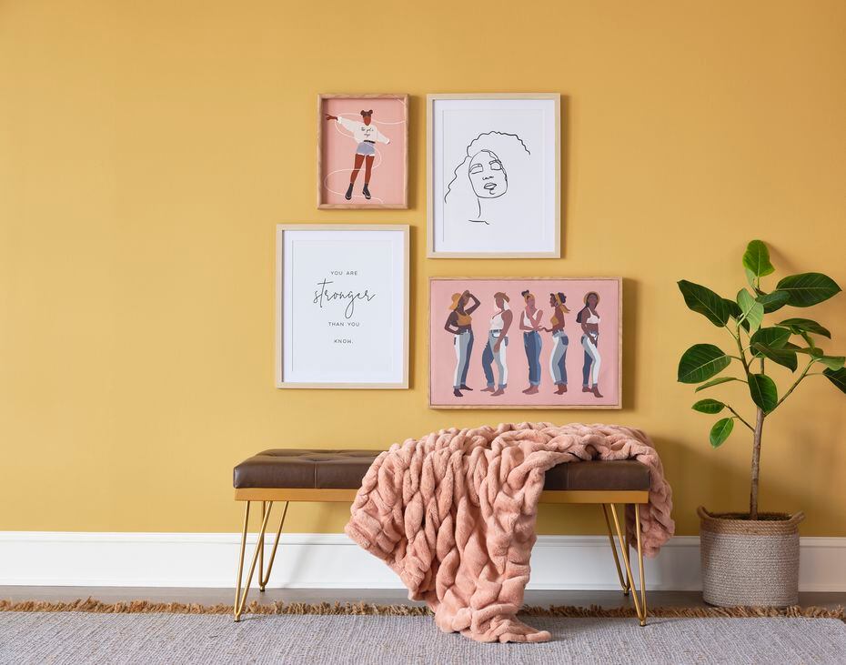 Wall art from J.C. Penney's shows the new Hope & Wonder private brand that will change merchandise with the calendar to reflect holidays and cultural celebrations. The brand launched this month with Black History Month merchandise. All profits from Hope & Wonder are donated to nonprofits.