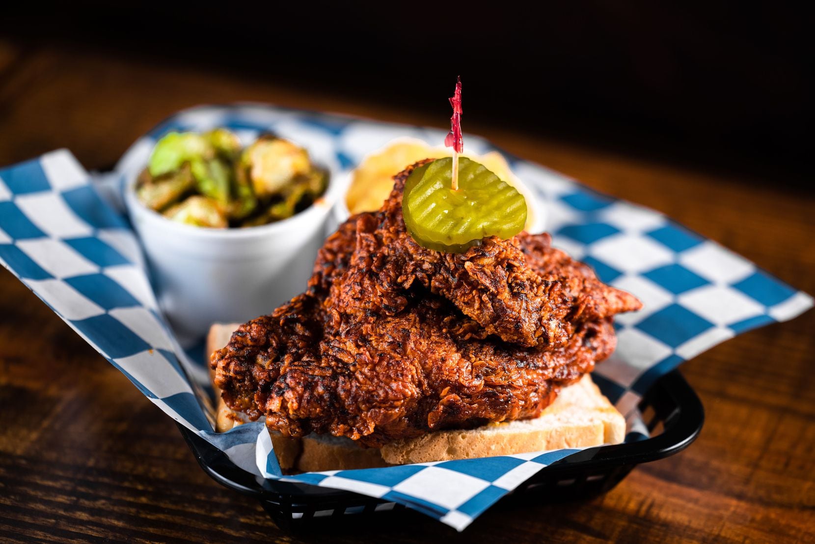 Palmer's Nashville hot chicken.