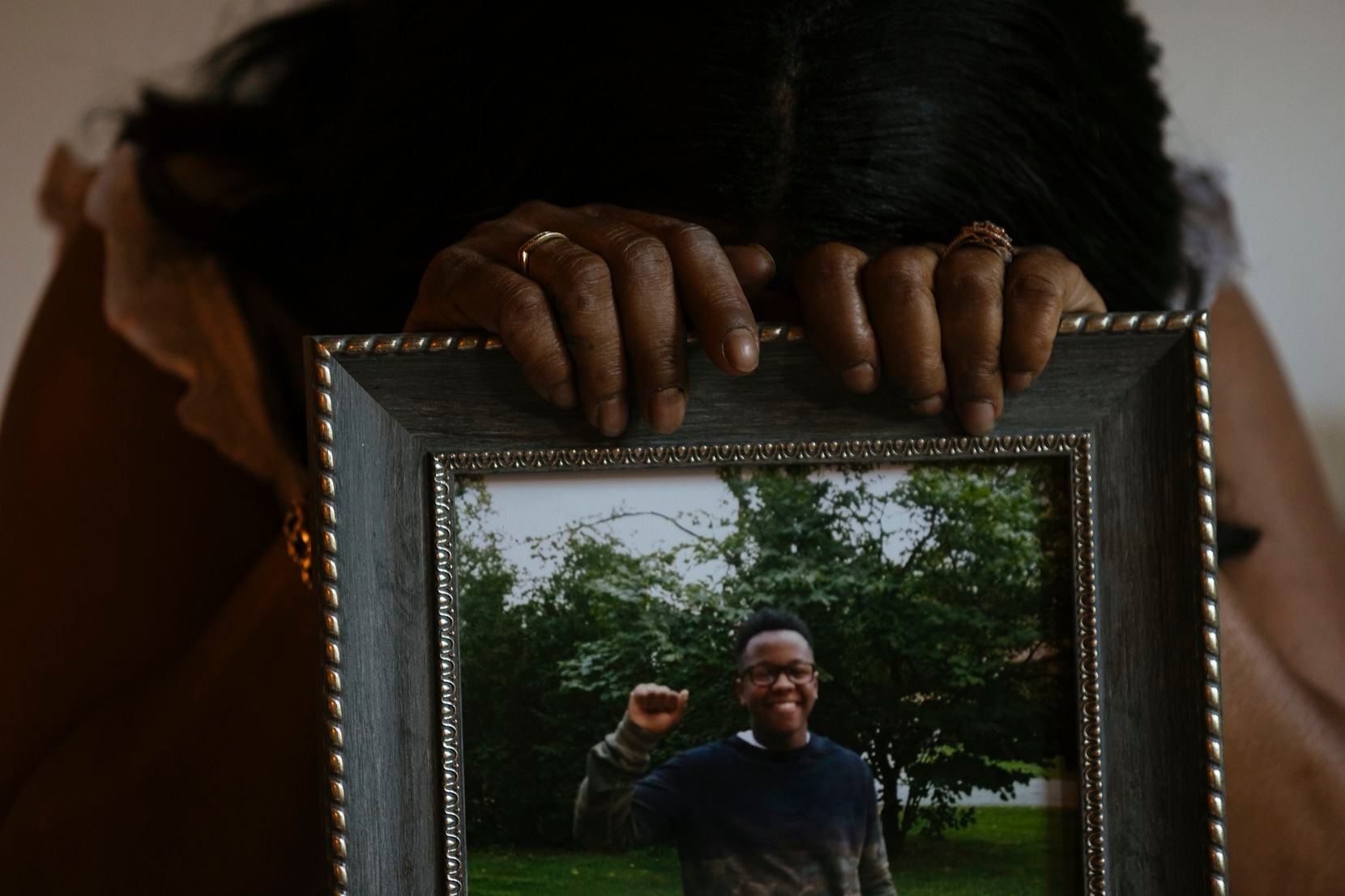 Rafiah Maxie sits for a portrait at her home on July 9, 2021, in Olympia Fields, Illinois....