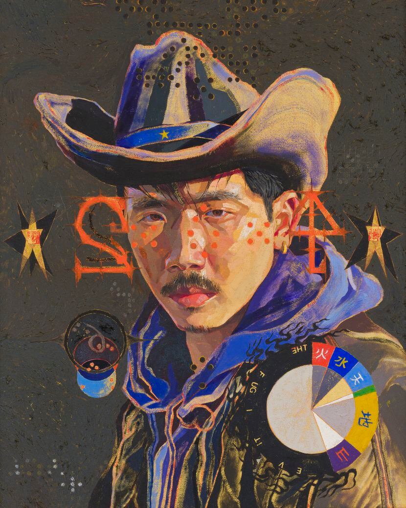 Oscar yi Hou's piece Coolieisms, aka: The Fugitive (John Chinaman). It is exhibited at...